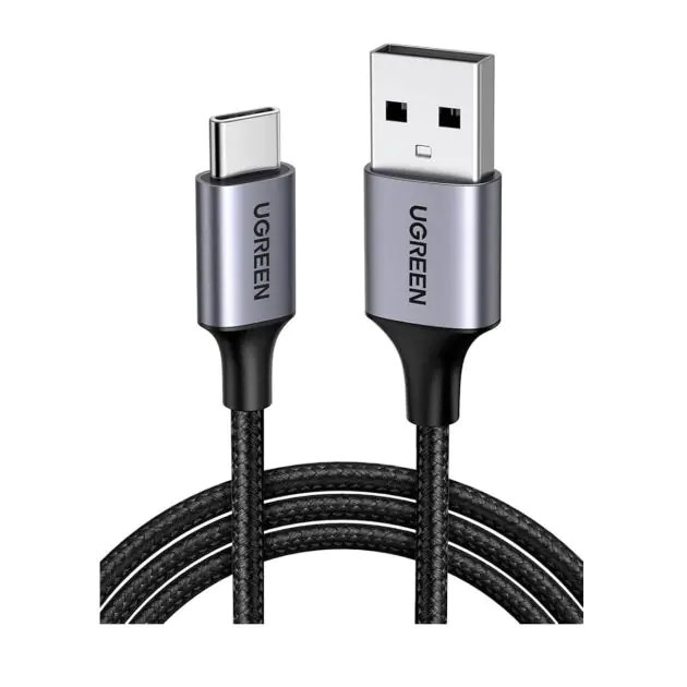 Câble USB vers Type-C UGREEN - 3 Mètres - Tressé en nylon pour charge rapide
