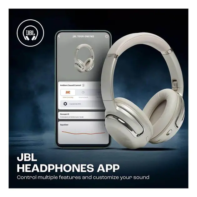 Casque supra-auriculaire sans fil JBL Tour One M2 - Réduction de bruit- ANC - 7 Micros - Immersive Spatial Sound - Bluetooth 5.3 2