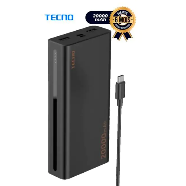 Power Bank - TECNO TPB-P202 - 20000 mAh - 4 ports