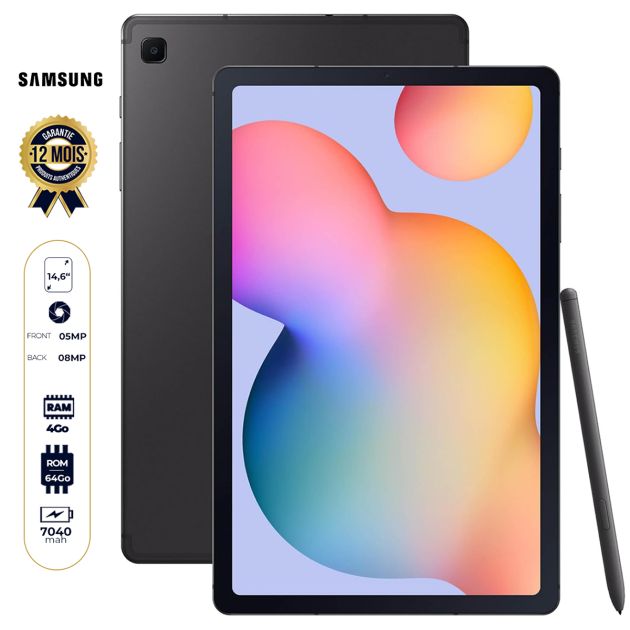 Samsung – Galaxy Tab S6 Lite (2024) – 4Go RAM – 128Go ROM - Écran TFT 10.4" FHD – Exynos 1280 – Caméra 8MP – Son AKG – Android 14 – Garantie 24 mois 7