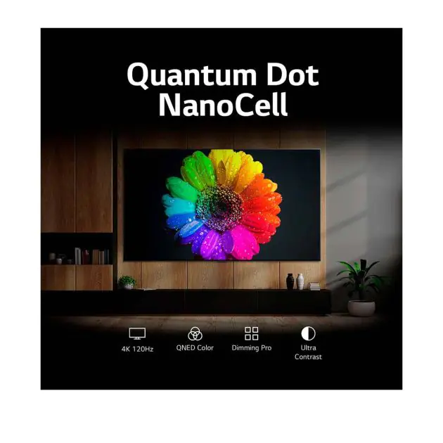 Smart TV LG 55 pouces - QNED TV - 55QNED82A6A - Quantum Dot Nanocell - WebOS Smart AI - ThinQ - Magic Remote - AI Sound Pro (5.1.2ch) - Version 2025 - 12 Mois de Garantie 4