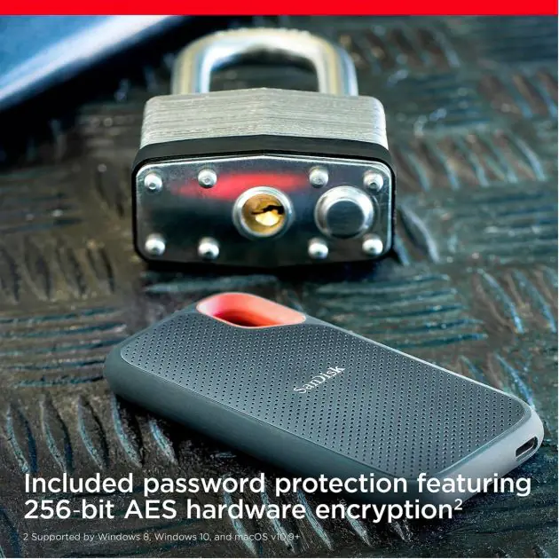 Disque dur SSD portable – SanDisk – Extreme – 4 To 4